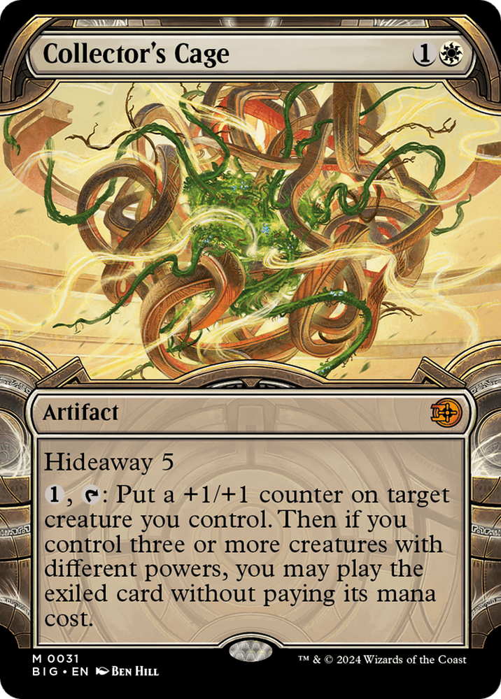 Collector's Cage (Showcase) [Outlaws of Thunder Junction: The Big Score] Magic: The Gathering