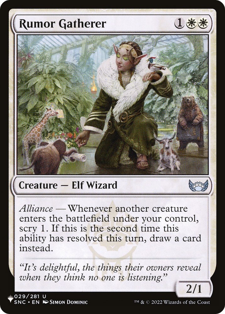 Rumor Gatherer [The List] Magic: The Gathering