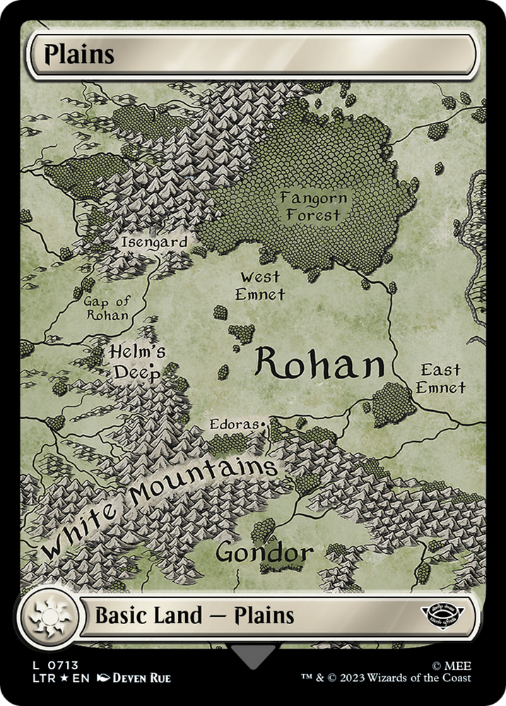 Plains (0713) (Surge Foil) [The Lord of the Rings: Tales of Middle-Earth] Magic: The Gathering