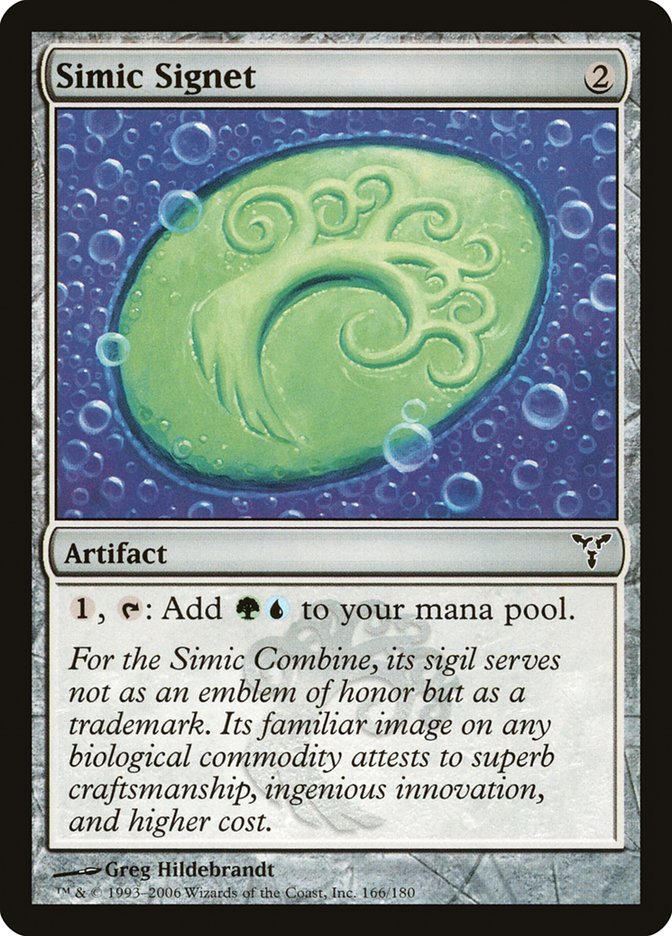 Simic Signet [Dissension] Magic: The Gathering