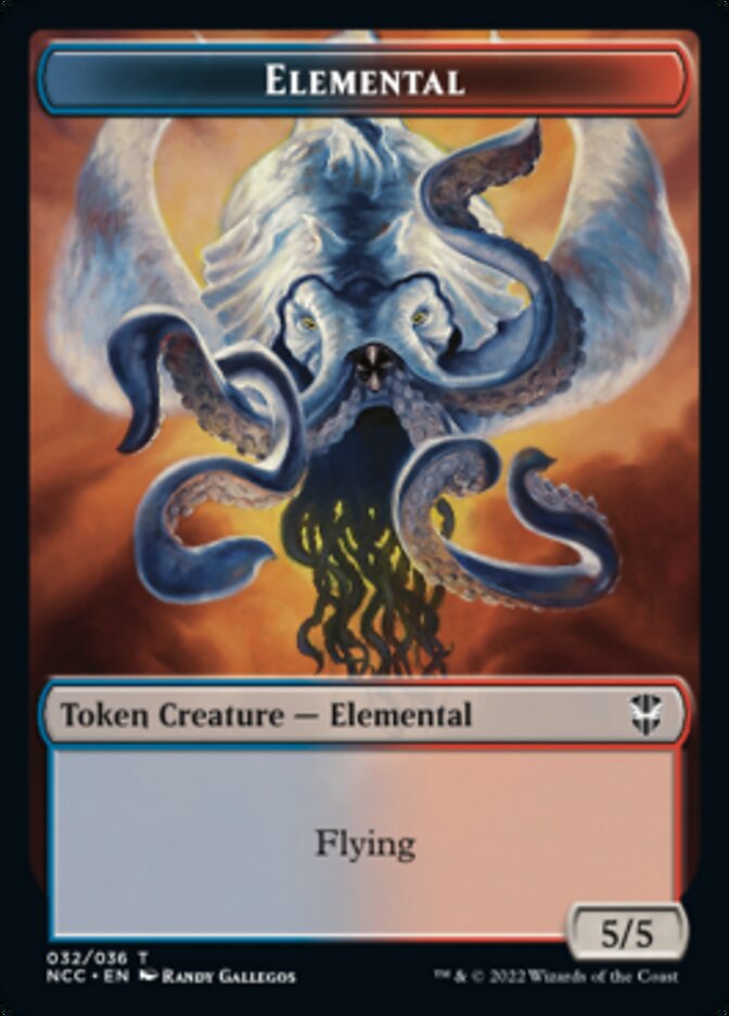Elemental (032) // Rogue Double-Sided Token [Streets of New Capenna Commander Tokens] Magic: The Gathering