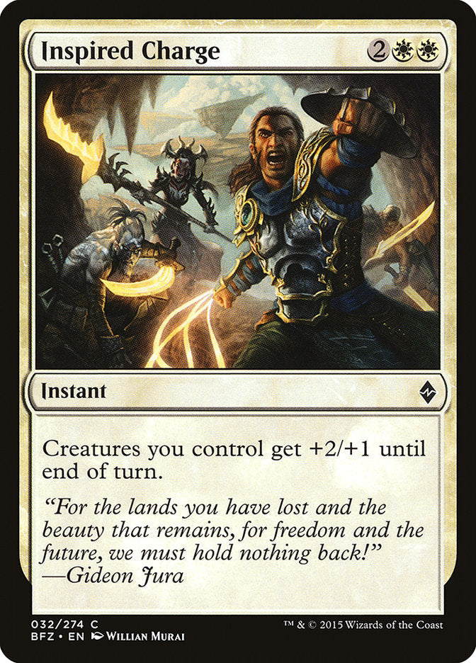 Inspired Charge [Battle for Zendikar] Magic: The Gathering