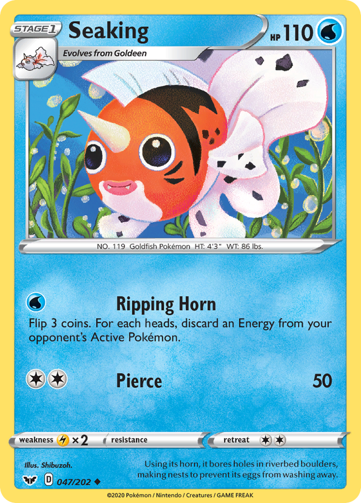 Seaking (047/202) [Sword & Shield: Base Set] Pokémon