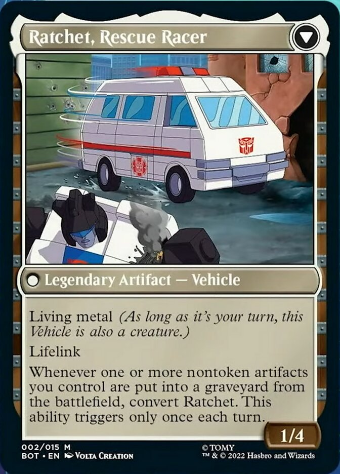 Ratchet, Field Medic // Ratchet, Rescue Racer [Transformers] Magic: The Gathering