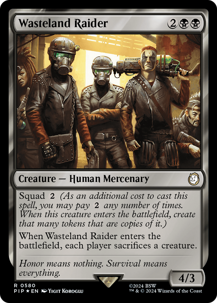 Wasteland Raider (Surge Foil) [Fallout] Magic: The Gathering