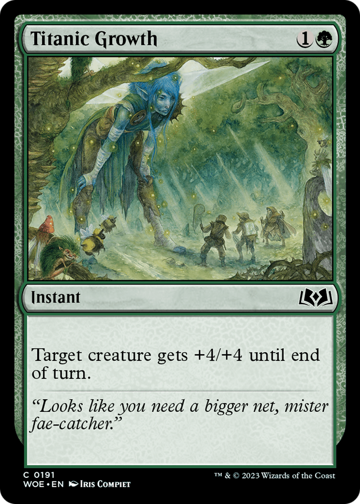 Titanic Growth [Wilds of Eldraine] Magic: The Gathering