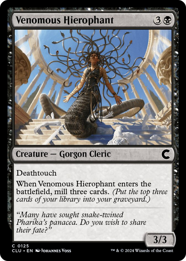 Venomous Hierophant [Ravnica: Clue Edition] Magic: The Gathering