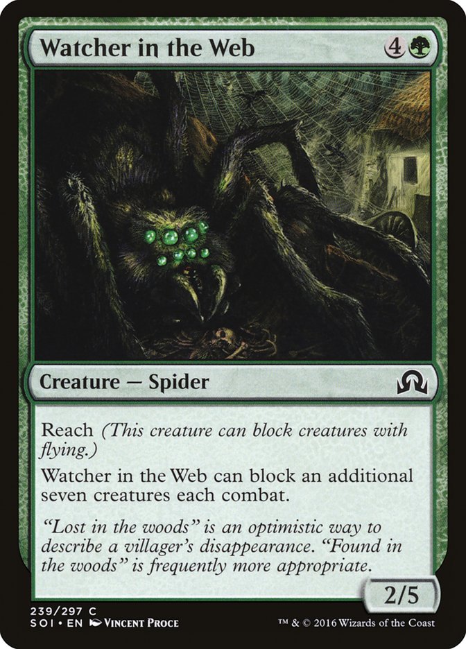 Watcher in the Web [Shadows over Innistrad] Magic: The Gathering
