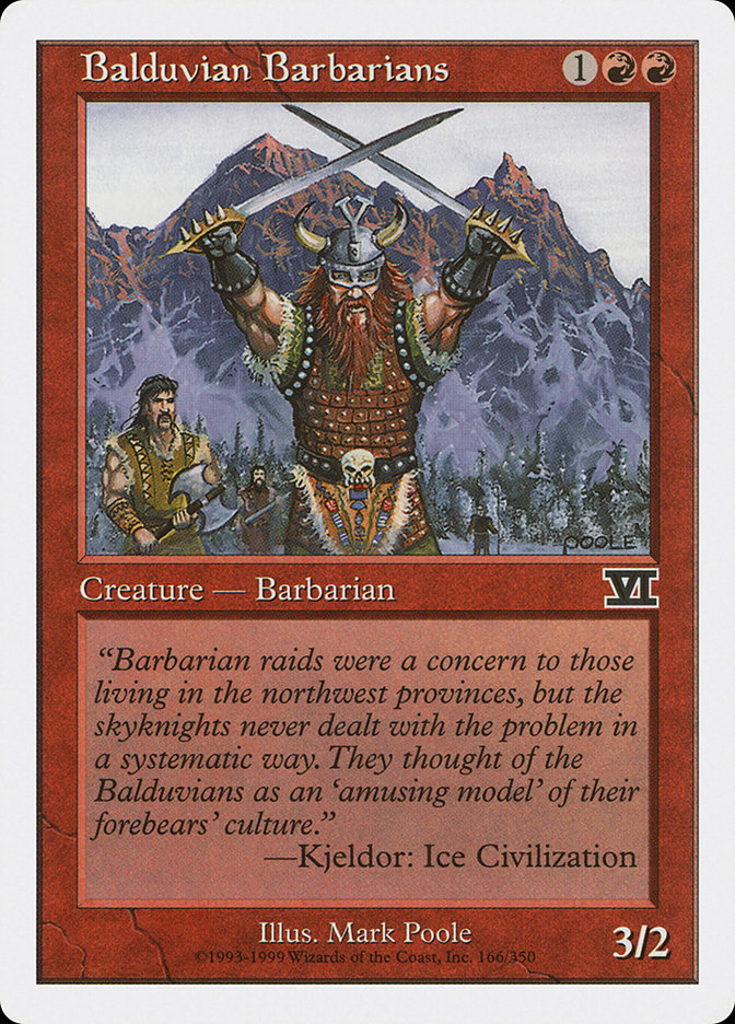 Balduvian Barbarians [Classic Sixth Edition] Magic: The Gathering