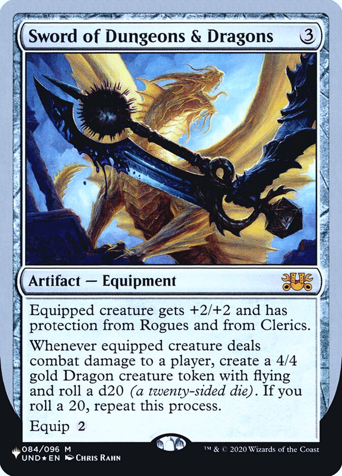 Sword of Dungeons & Dragons (Unfinity Foil Edition) [The List] Magic: The Gathering