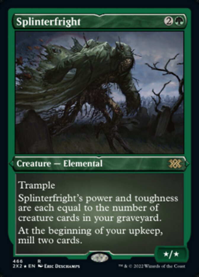 Splinterfright (Foil Etched) [Double Masters 2022] Magic: The Gathering