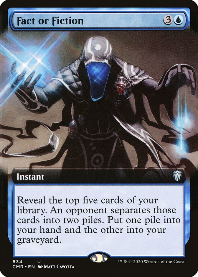 Fact or Fiction (Extended Art) [Commander Legends] Magic: The Gathering