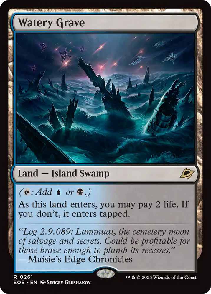 Watery Grave [Edge of Eternities] Magic: The Gathering