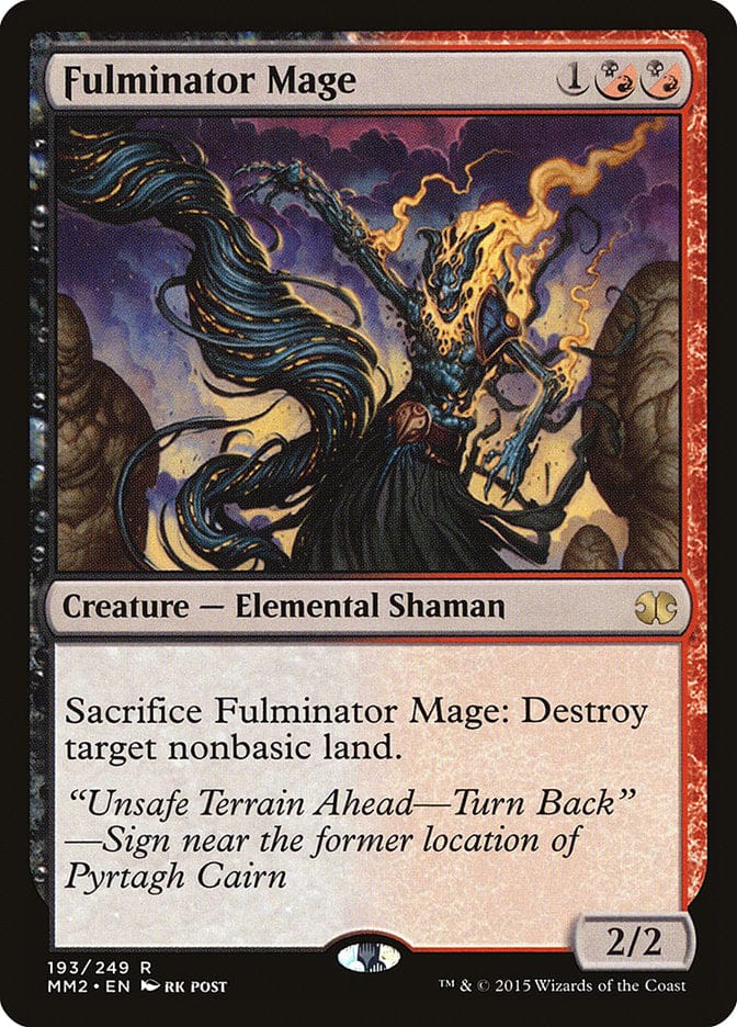Fulminator Mage [Modern Masters 2015] Magic: The Gathering