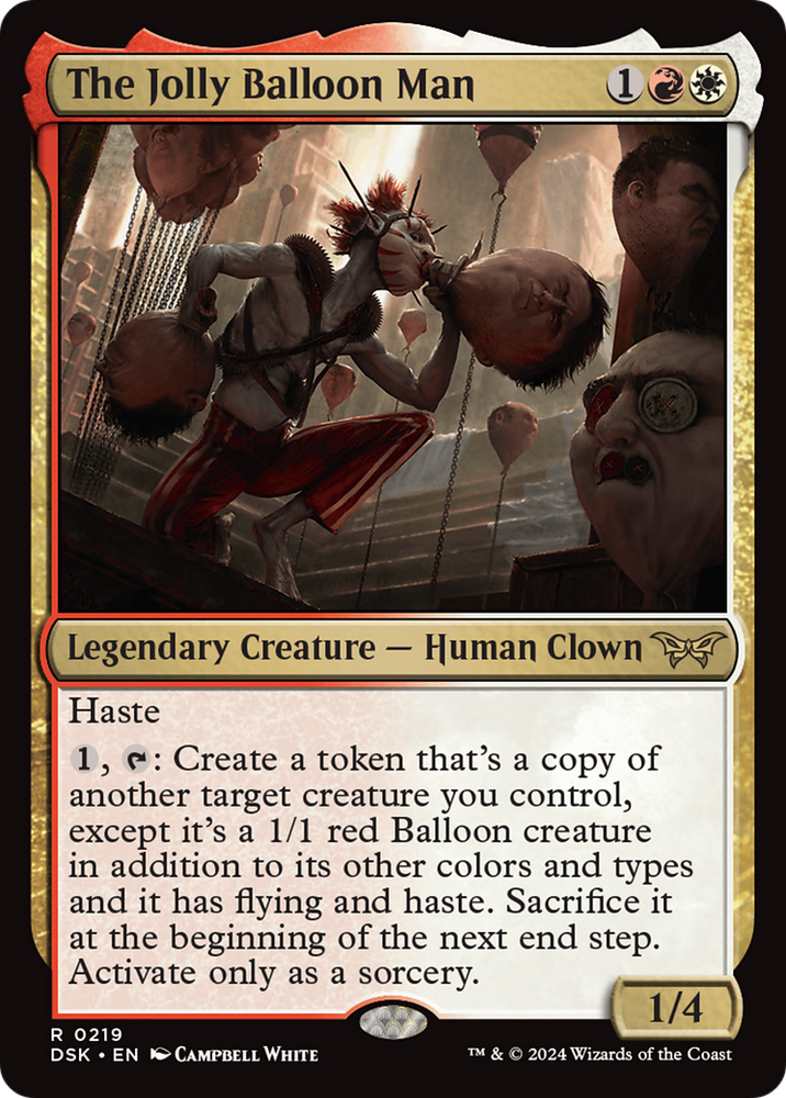 The Jolly Balloon Man [Duskmourn: House of Horror] Magic: The Gathering