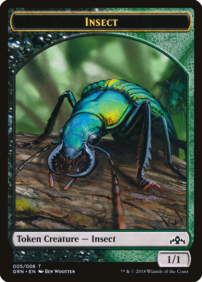 Insect Token [Guilds of Ravnica Tokens] Magic: The Gathering