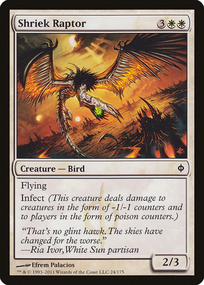 Shriek Raptor [New Phyrexia] Magic: The Gathering