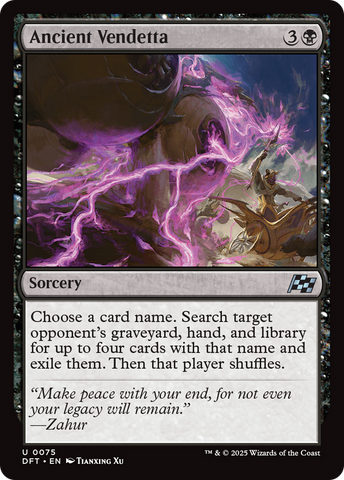 Ancient Vendetta [Aetherdrift] Magic: The Gathering
