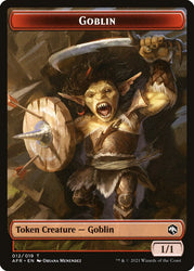 Goblin (012) // Blood (017) Double-Sided Token [Challenger Decks 2022 Tokens] Magic: The Gathering