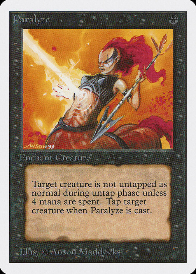 Paralyze [Unlimited Edition] Magic: The Gathering