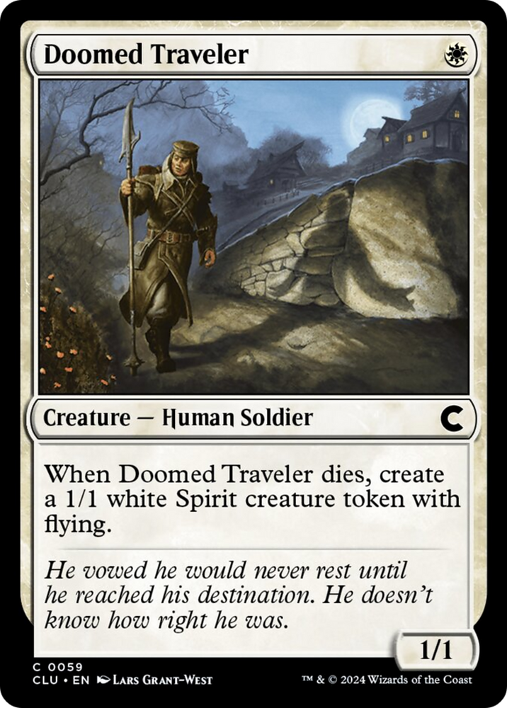 Doomed Traveler [Ravnica: Clue Edition] Magic: The Gathering