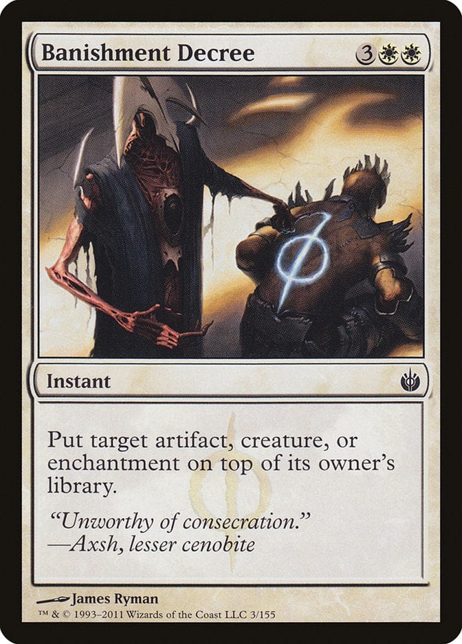 Banishment Decree [Mirrodin Besieged] Magic: The Gathering