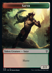 Satyr // Beast Double-Sided Token [Commander Legends: Battle for Baldur's Gate Tokens] Magic: The Gathering