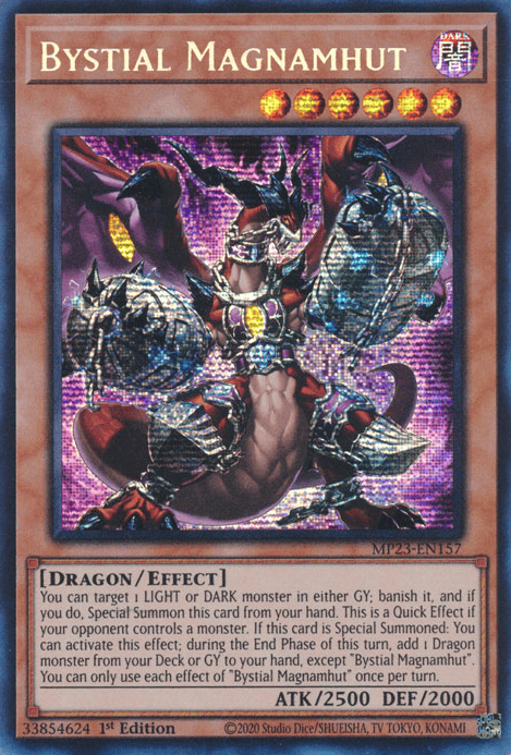 Bystial Magnamhut [MP23-EN157] Prismatic Secret Rare - Yugioh Cards For Your TCG Needs!