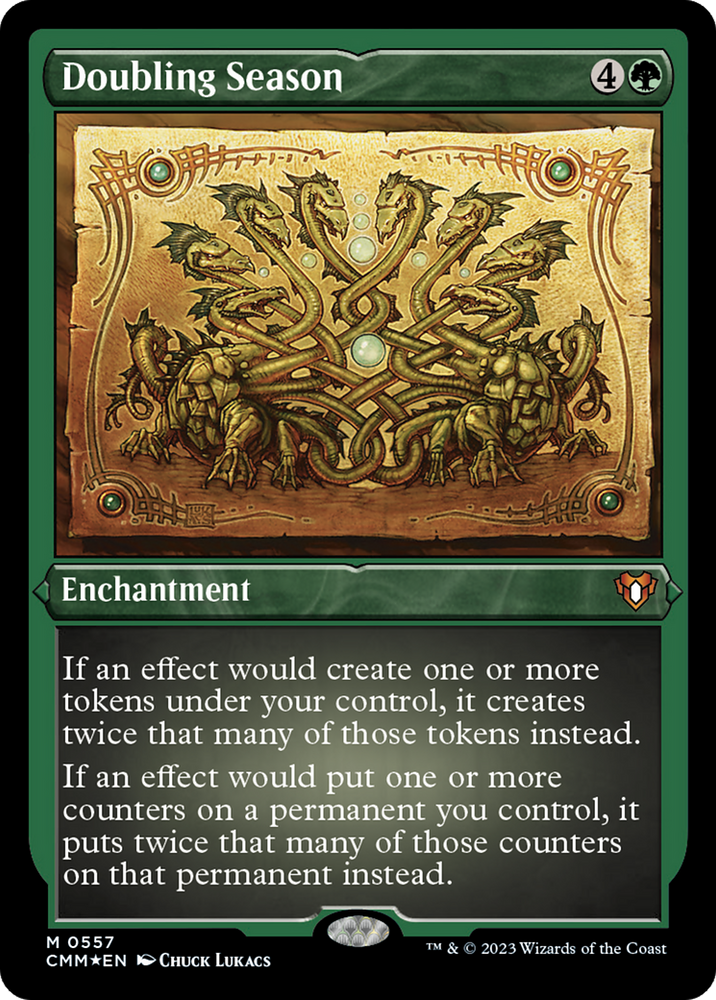 Doubling Season (Foil Etched) [Commander Masters] Magic: The Gathering