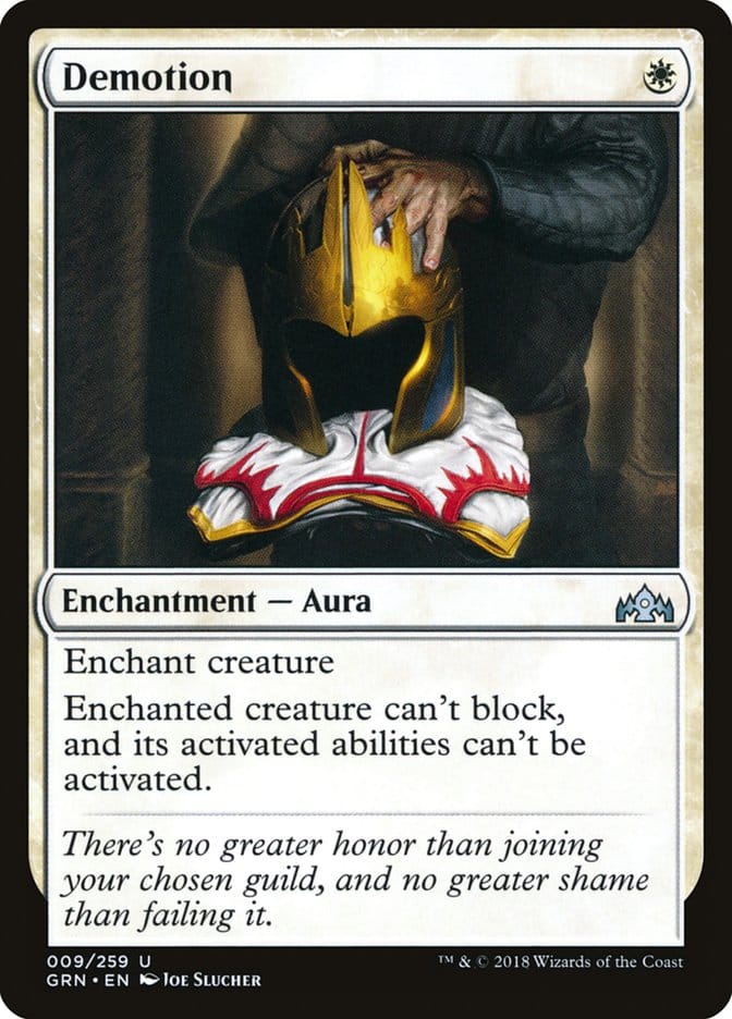 Demotion [Guilds of Ravnica] Magic: The Gathering