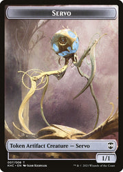 Elf Warrior // Servo Double-Sided Token [Kaldheim Commander Tokens] Magic: The Gathering