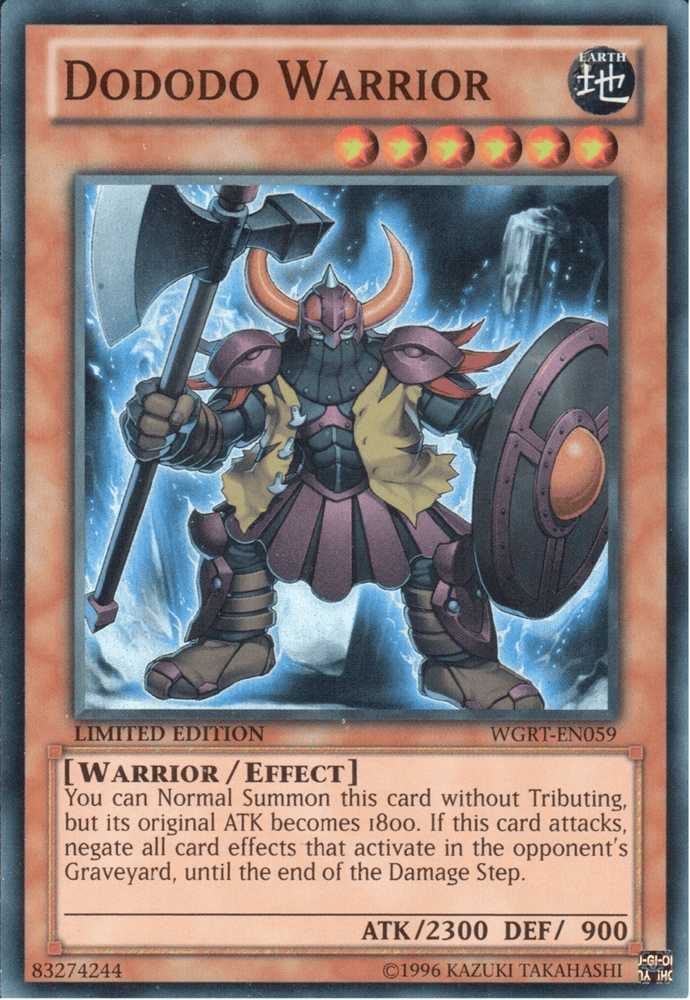Dododo Warrior [WGRT-EN059] Super Rare