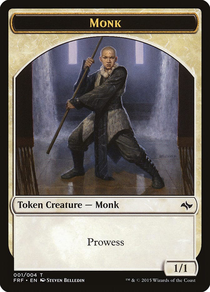 Monk Token [Fate Reforged Tokens] Magic: The Gathering