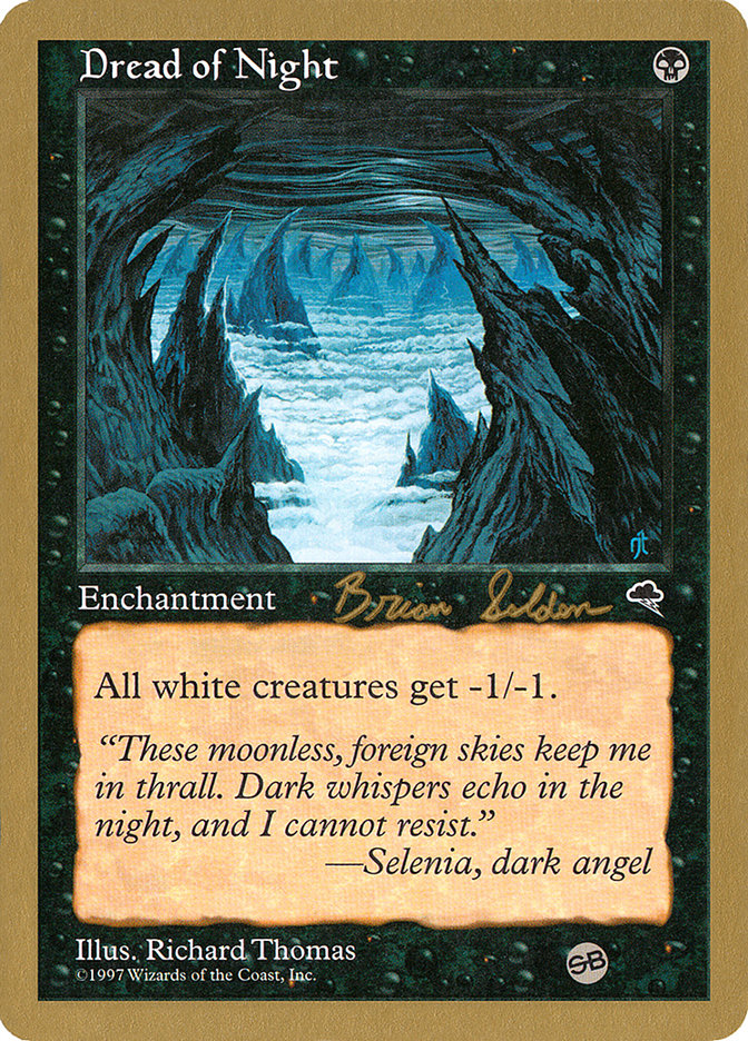 Dread of Night (Brian Selden) (SB) [World Championship Decks 1998] Magic: The Gathering