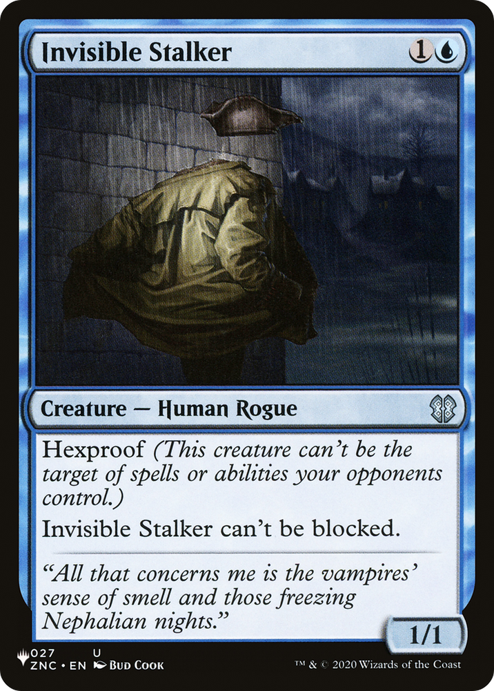 Invisible Stalker (ZNC) [The List] Magic: The Gathering