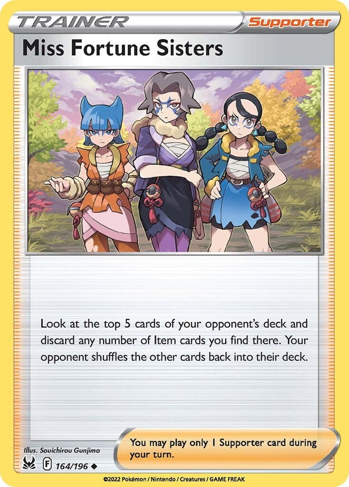 Miss Fortune Sisters (164/196) [Sword & Shield: Lost Origin] Pokémon