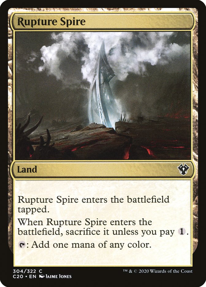 Rupture Spire [Commander 2020] Magic: The Gathering