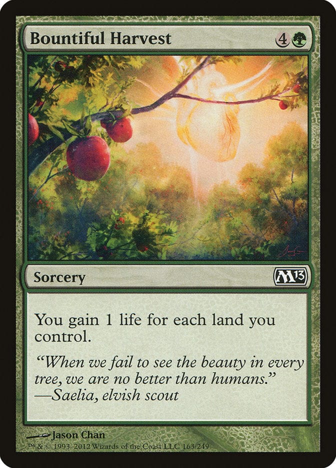 Bountiful Harvest [Magic 2013] Magic: The Gathering