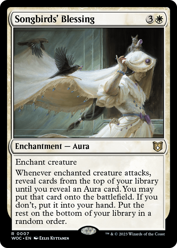 Songbirds' Blessing [Wilds of Eldraine Commander] Magic: The Gathering