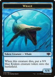Whale // Zombie (011/036) Double-Sided Token [Commander 2014 Tokens] Magic: The Gathering