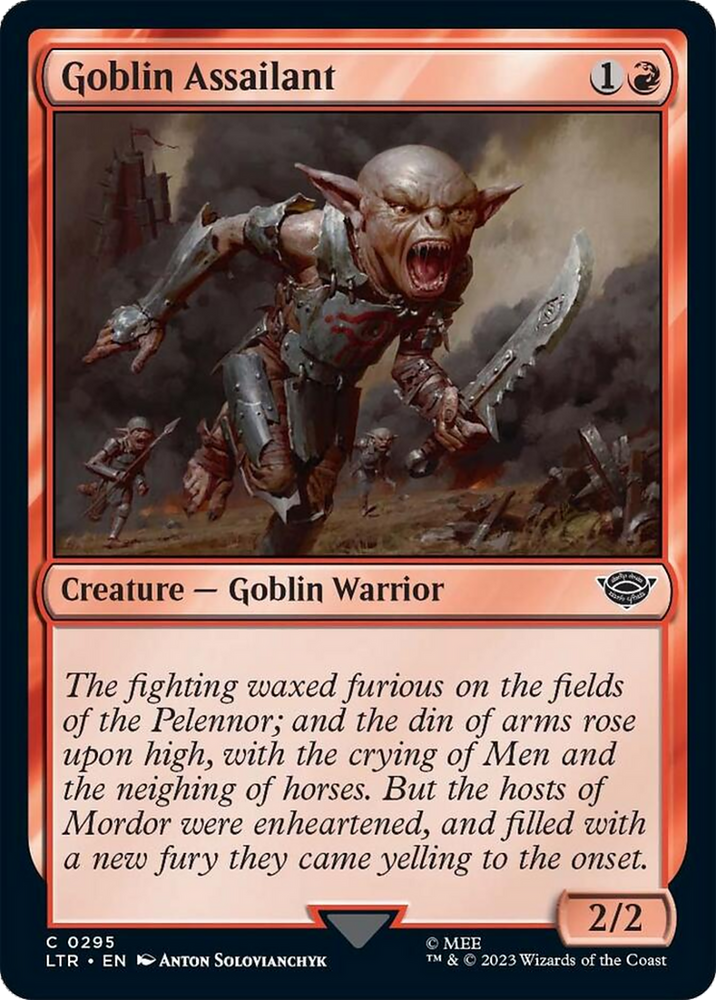 Goblin Assailant [The Lord of the Rings: Tales of Middle-Earth] Magic: The Gathering