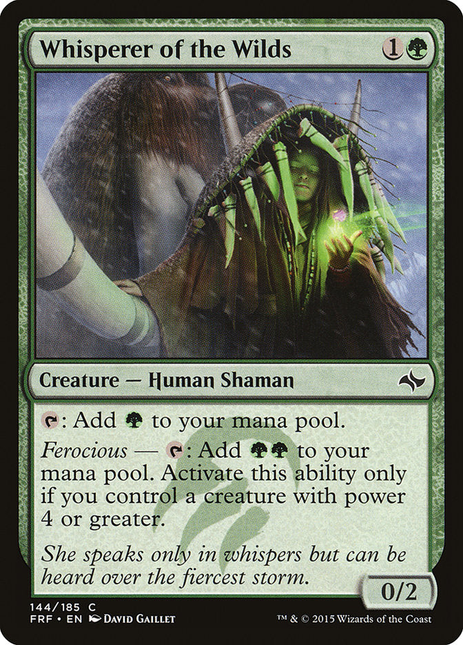 Whisperer of the Wilds [Fate Reforged] Magic: The Gathering
