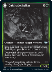 Oakshade Stalker // Moonlit Ambusher [Innistrad: Double Feature] Magic: The Gathering
