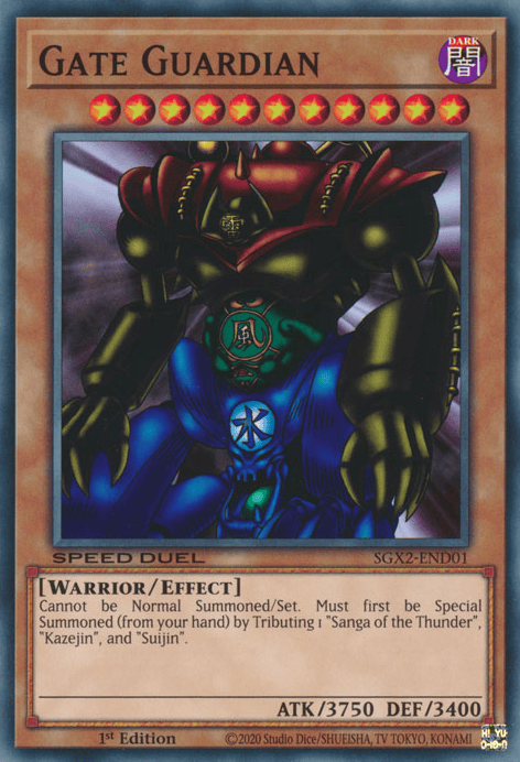 Gate Guardian [SGX2-END01] Secret Rare - Yugioh Cards For Your TCG Needs!