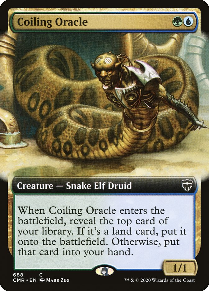 Coiling Oracle (Extended Art) [Commander Legends] Magic: The Gathering