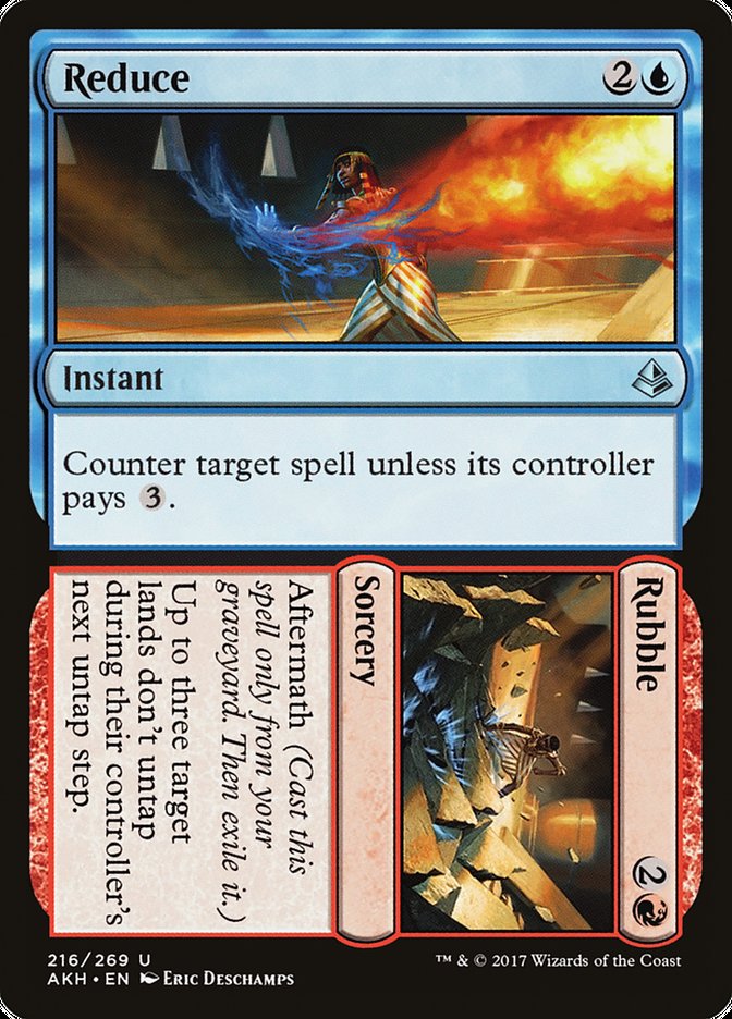 Reduce // Rubble [Amonkhet] Magic: The Gathering
