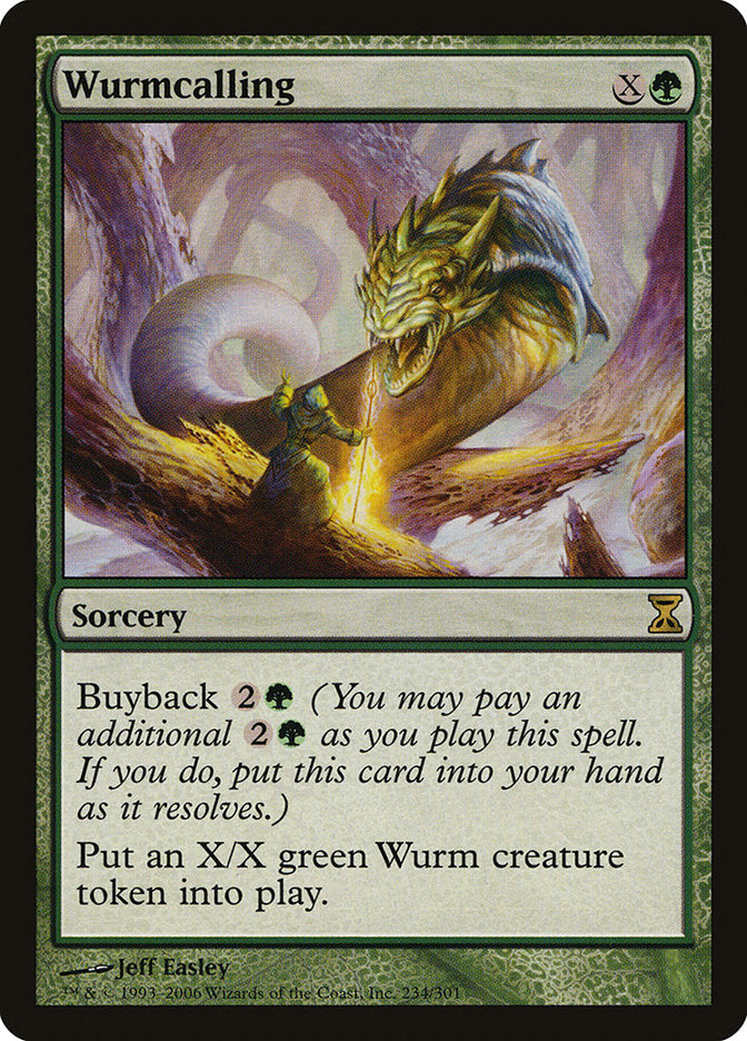 Wurmcalling [Time Spiral] Magic: The Gathering