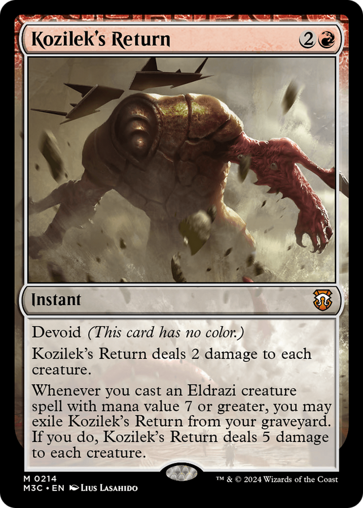 Kozilek's Return (Ripple Foil) [Modern Horizons 3 Commander] Magic: The Gathering