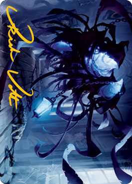 Spectral Adversary Art Card (Gold-Stamped Signature) [Innistrad: Midnight Hunt Art Series] Magic: The Gathering