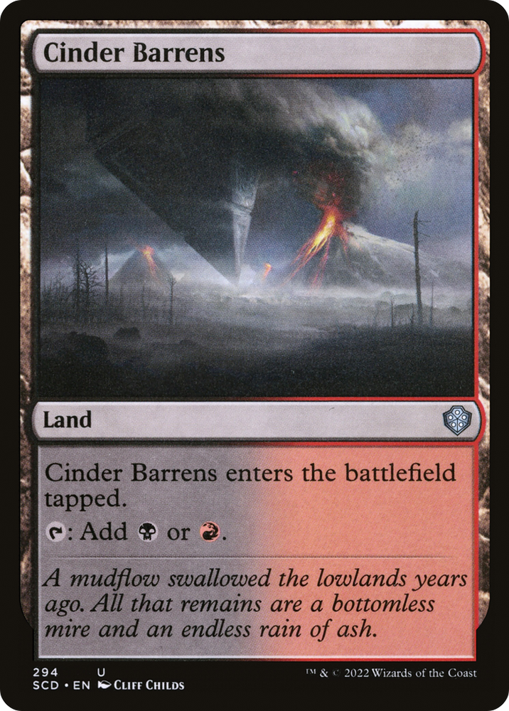 Cinder Barrens [Starter Commander Decks] Magic: The Gathering